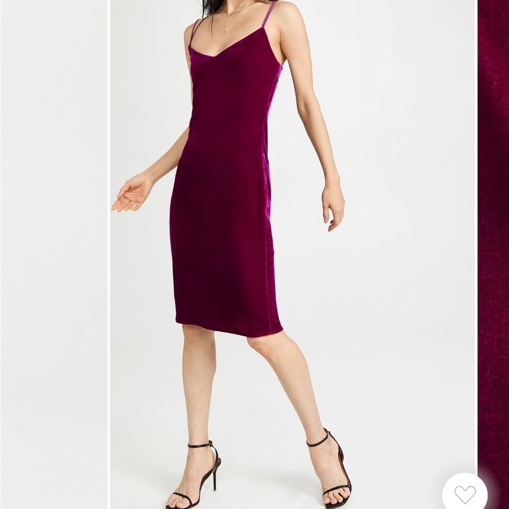 REBECCA MINKOFF | NEW Kaylie Slip Dress Velvet Fuschia Women’s Size Small